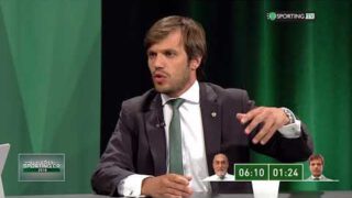 Debate presidencial entre João Benedito e José Eugénio Dias Ferreira